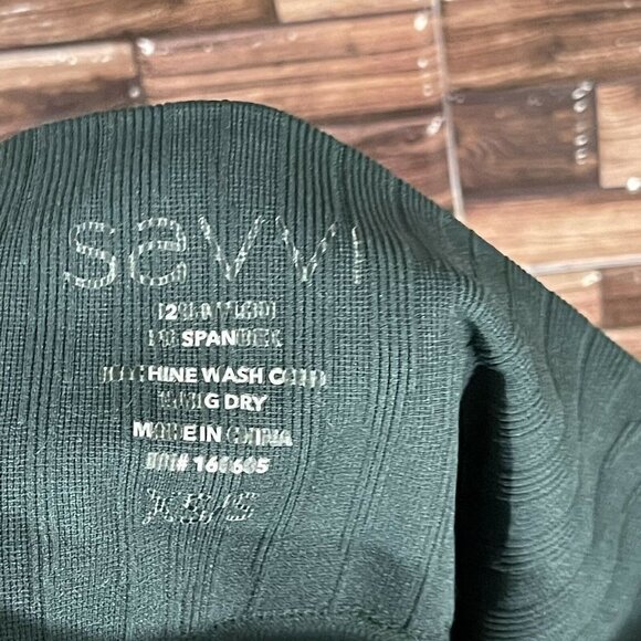 Savvi Seamless Mantra Cut out Leggings Tight Womens Size XS/S Hunter Green - Picture 6 of 6